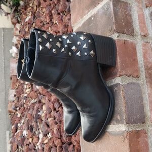 Circus by Sam Edelman Womens Jaimee Embellished Ankle Boots Size 7 Biker Grunge